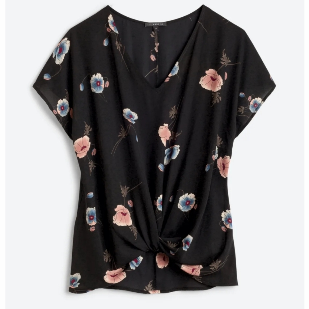 Beacon Black Floral Blouse